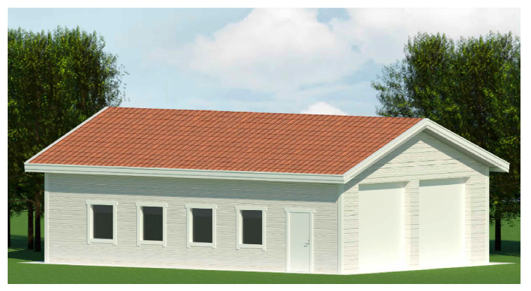 1467787-1 Stomme till en verkstad eller stort garage på cirka 100 kvm.