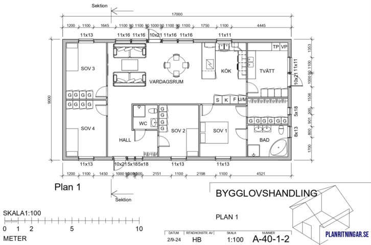 1467788-2 Stomme till enplansvilla på cirka 150 kvadrat