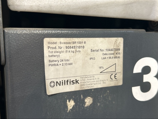 1457373-12 Sopmaskin - Nilfisk SR 1301 B