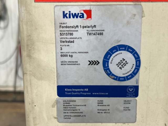 1457375-6 Fordonslyft - Stertil Koni ST-1060 FC