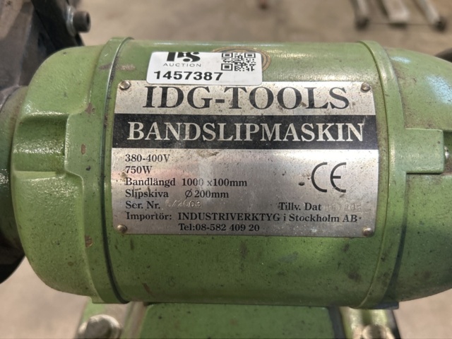 1457387-7 Bandslipmaskin på stativ - IDG-Tools