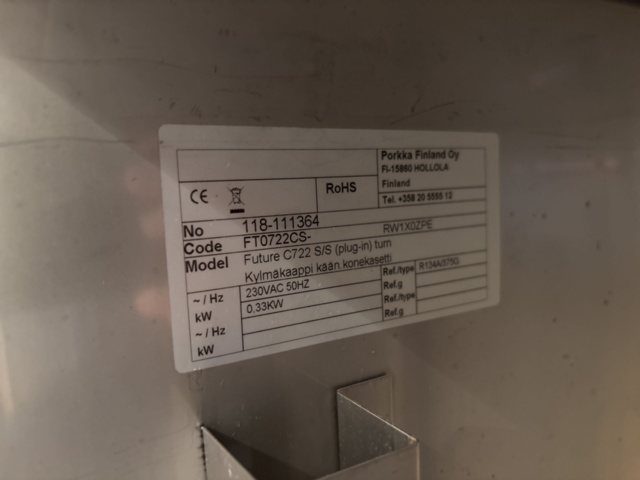 1409479-7 Kylskåp - Porkka Future C722 S