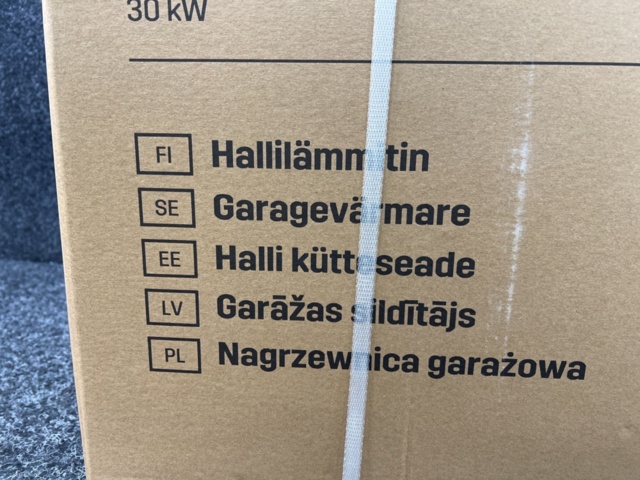 1467799-4 Garagevärmare Prof 30kW