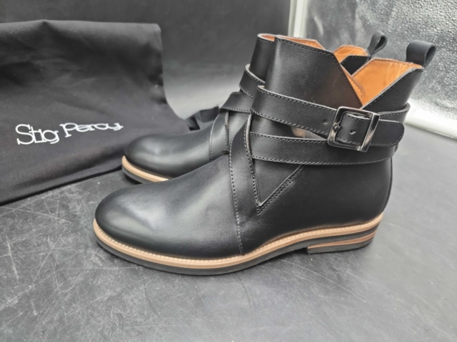 1462480-7 Boots – Stig Percy, leather, black, women's, size 41