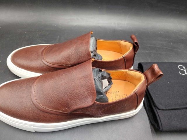 1462486-4 Slip-on shoes - Stig Percy, men's, size 46, brown