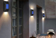 1468360 10 st Solcellsväggbelysning 6 LED - Fri frakt