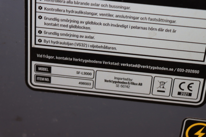 1295819-6 Saxlift Pela SF-L3000