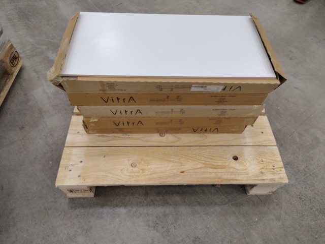 1466135-1 Tiles, 6.3 sq m – Höganäs Kakel, White R, White Mat, 297x597x7.5 (1140-0090)