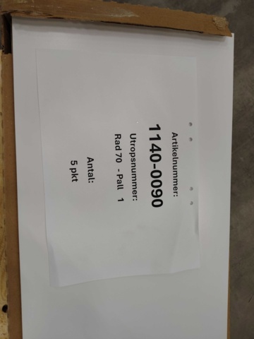 1466135-3 Tiles, 6.3 sq m – Höganäs Kakel, White R, White Mat, 297x597x7.5 (1140-0090)