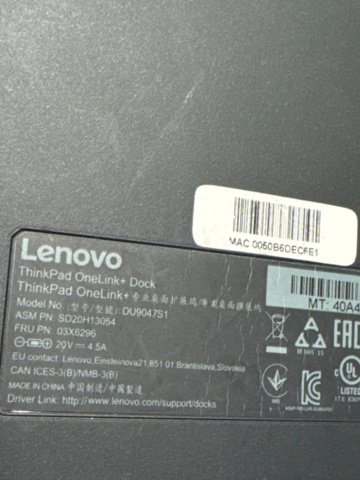1388773-9 Lenovo ThinkPad X1 Carbon Gen 4 med dockstation