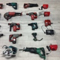 1430101-2 Samling med elmaskiner - Makita, Hikoki, Milwaukee