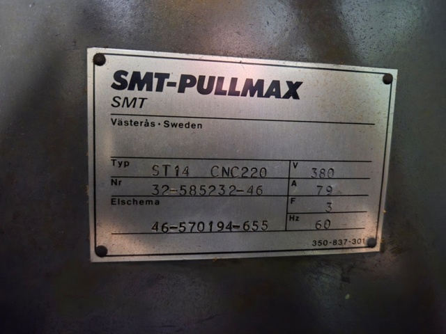 1371152-9 CNC lathe with accessories - SMT-Pullmax Swedturn ST14 CNC220 -1987