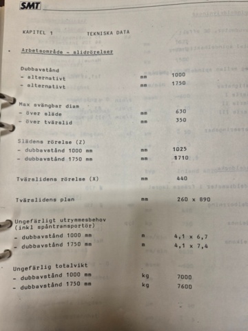 1371152-11 CNC lathe with accessories - SMT-Pullmax Swedturn ST14 CNC220 -1987