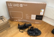 1056752 LG 43" UQ75 4K LED Smart TV and Logitech conference equipment