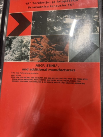 1448023-3 3 st motorsågssvärd och kedja Grene 15"