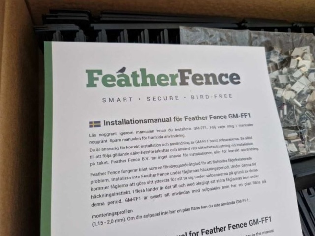 1468847-4 Fågelskydd för solpaneler 30 m