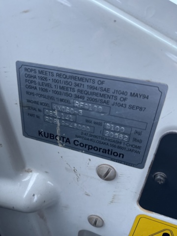 1321343-53 Grävmaskin Kubota KX080-3