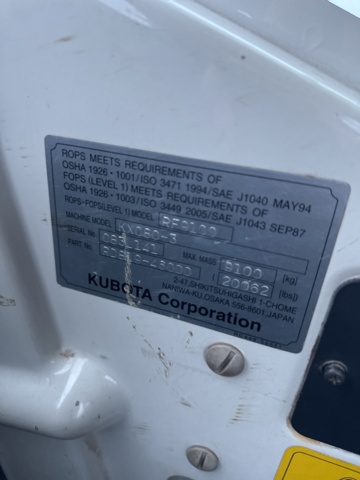 1321343-54 Grävmaskin Kubota KX080-3