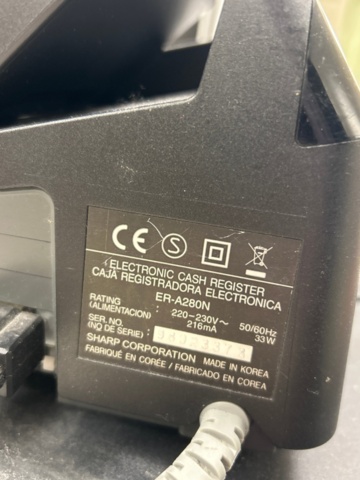 1410856-2 Kassaregister, skrivare och värmefläktar