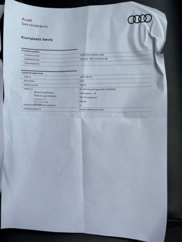 918936-20 Audi Q8 50 TDI quattro TipTronic, Competition plus 286hk, 2023 (53894km)