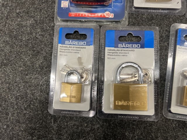 1468700-4 9 padlocks ABUS & Bårebo