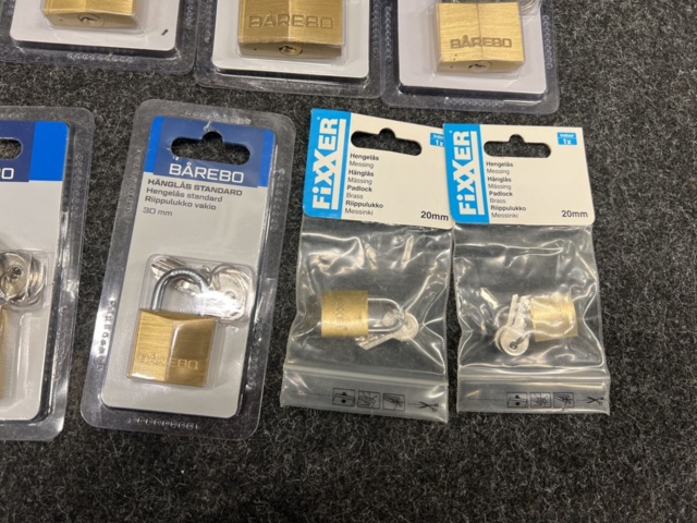 1468700-5 9 padlocks ABUS & Bårebo