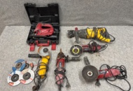 1410867 Samling med elmaskiner - Einhell, DeWalt m.fl.