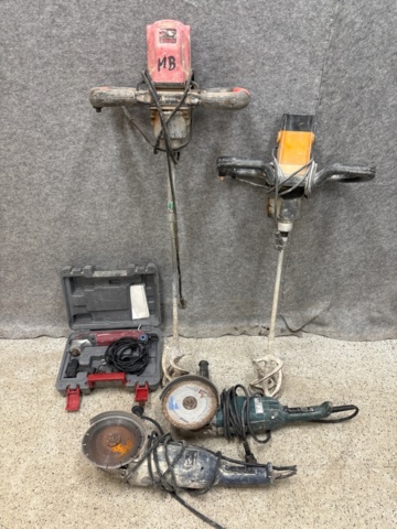 1410869-1 Samling med elmaskiner - Niko, Soroto, Metabo, AEG m.fl.