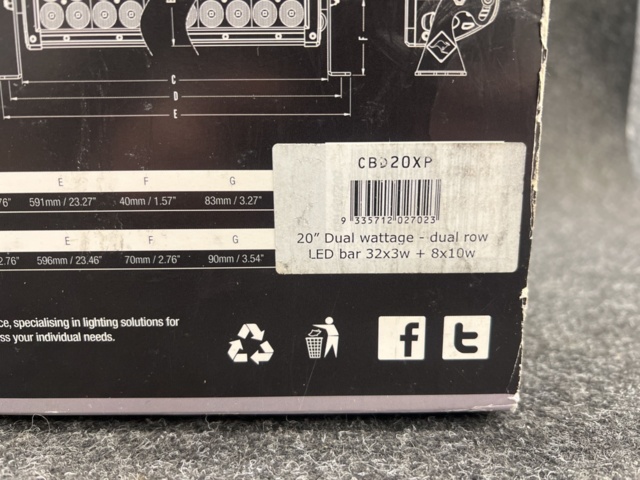 1468734-4 LEDramp 20" LightForce CBD20XP