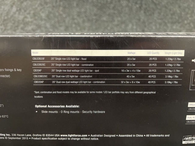 1468734-5 LEDramp 20" LightForce CBD20XP