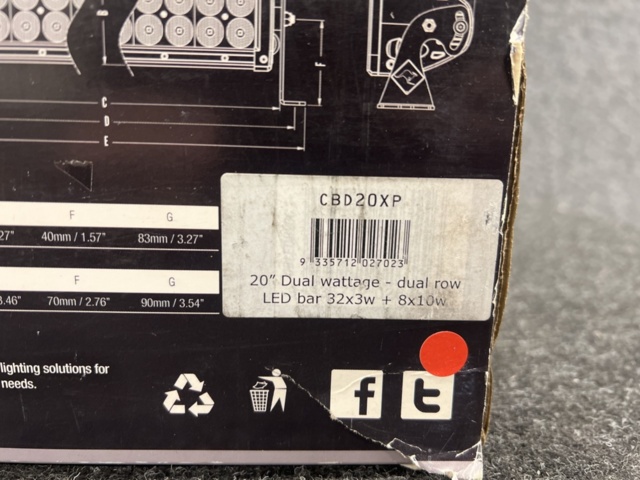 1468735-5 LEDramp 20" LightForce CBD20XP