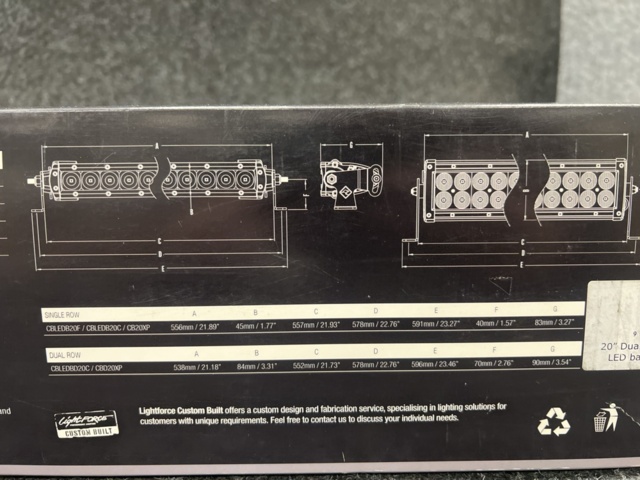 1468735-7 LEDramp 20" LightForce CBD20XP