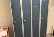 1410874 Omklädningsskåp 2 st med sittbänkar