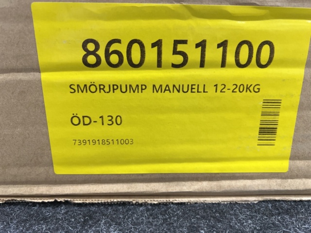 1468756-3 Smörjpump manuell 12-20kg