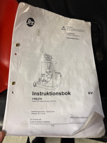 1410879-15 Fyrvägstruck - BT FRE270 -2013