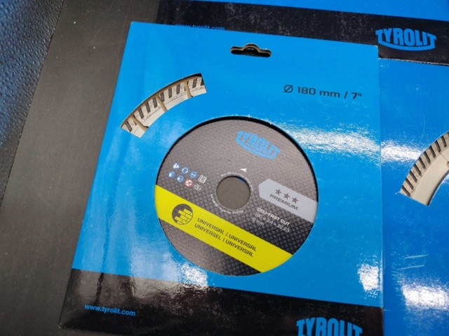 1465835-2 Diamantkapskivor, 9 st – Tyrolit, blandade diametrar, universal