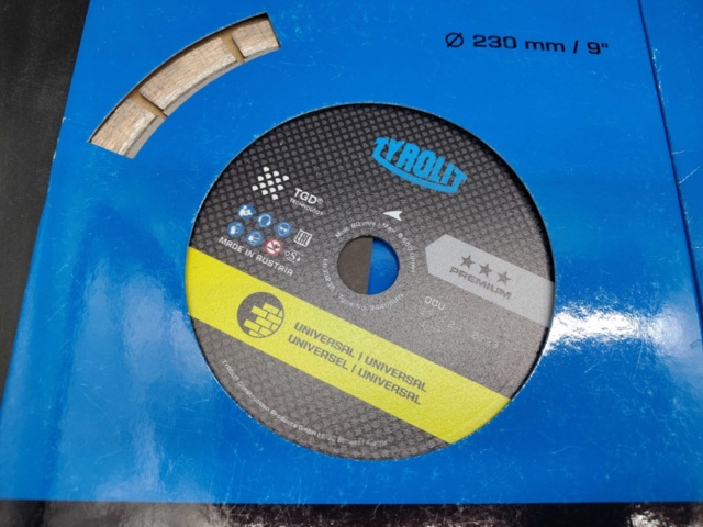 1465835-3 Diamantkapskivor, 9 st – Tyrolit, blandade diametrar, universal