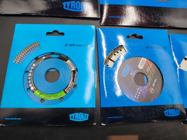 1465836-5 Diamantkapskivor, 9 st – Tyrolit, blandade diametrar, universalskärning