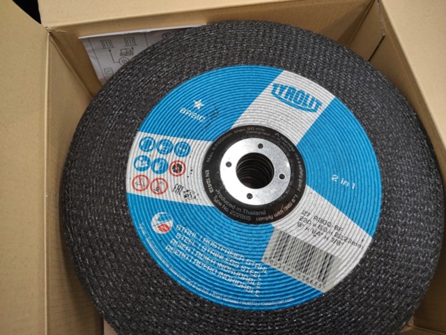 1465837-1 Slipskivor, 20 st – Tyrolit – 230 x 6,0 x 22,23 mm, stål/rostfritt