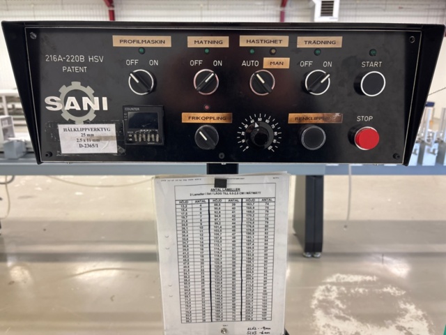 1410891-6 Helautomatisk persiennmaskin med tillbehör - Sani Maskiner