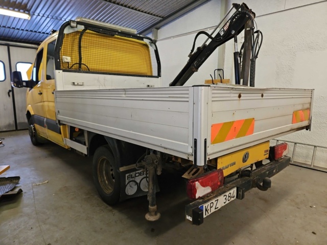 1444831-5 Crane truck - Volkswagen Crafter Chassis Double Cab 50 2.5 BlueTDI CR Manual, 163hp -2010
