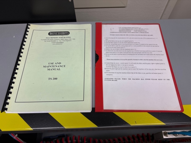 1410904-7 Maskin för tillverkning av  lamellgardiner - Tecno System TS 200 -2003