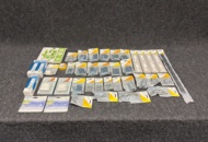 1471182 Electrical materials, door stops, hinges, towel racks, etc.