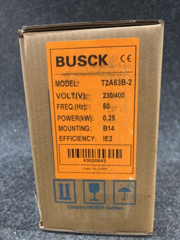 1471099-3 3-phase motor Busck T2A63B-2 0.25kw 2800t/m 230/400V B14