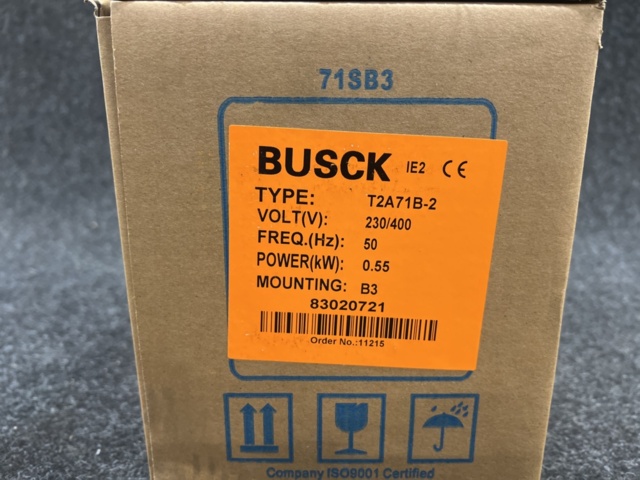 1471109-2 3-phase motor Busck T2A71B-2 0.55kw 2800 r/m 230/400V B3