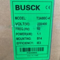 1471116-3 3-phase motor Busck T3A80C-4 1.1kw 1400 r/m 230/400V B3