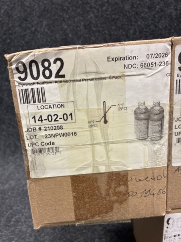 1472224-3 12 pcs Antibacterial agent for Haws portable eyewash models, 236 ml