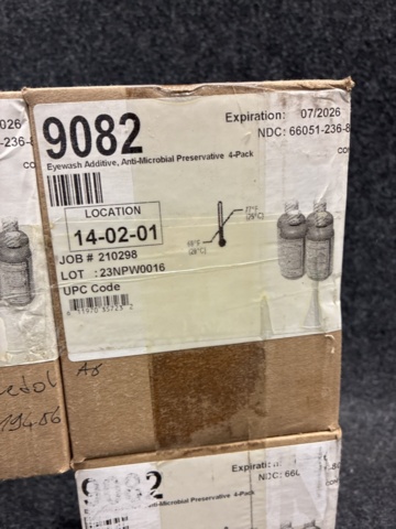 1472224-4 12 pcs Antibacterial agent for Haws portable eyewash models, 236 ml