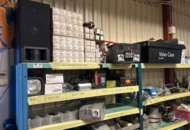 1457436 Collection of various electrical products - lamps, LED lighting, inverters, etc.