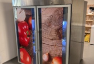 1469514 Kylskåp med glasdörrar på hjul - ggmgastro KS1400GN